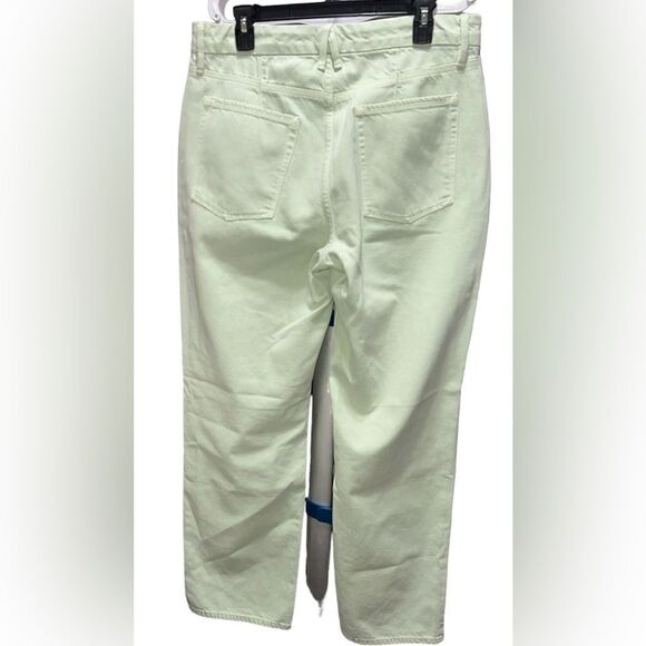 Good American Good '90s Loose Fit Jeans In lime GN999PT - Picture 6 of 6